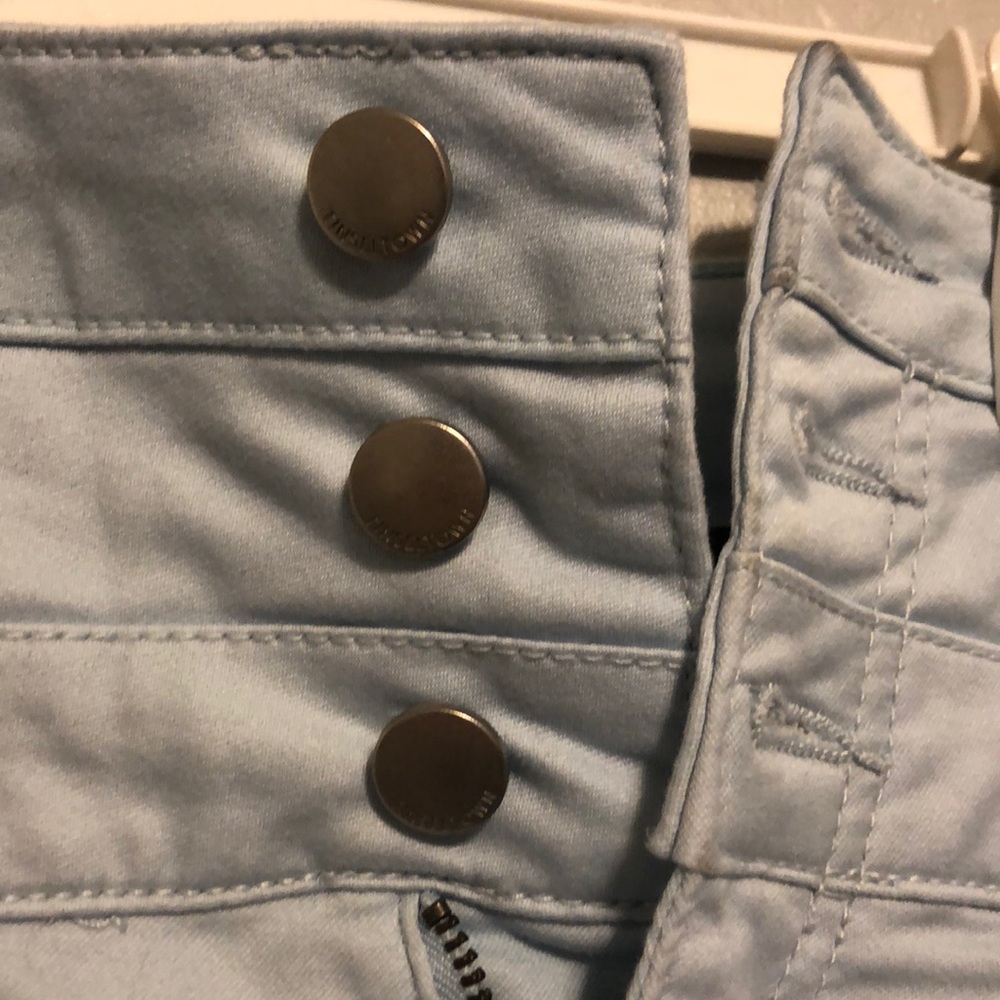 blue high waist shorts - Picture 2 of 4